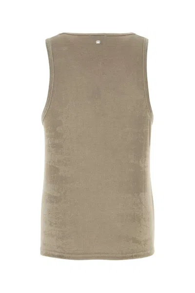 Ami Alexandre Mattiussi Ami Paris Khaki Stretch Polyester Tank Top