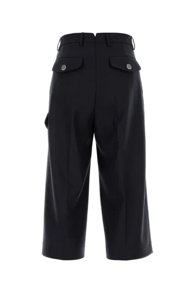 Ami Alexandre Mattiussi Ami Paris Midnight Blue Wool Bermuda Shorts