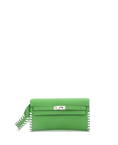 Pre-owned Pre-owned Hermes  Hermes Kelly To Go Wallet Tressage Epsom