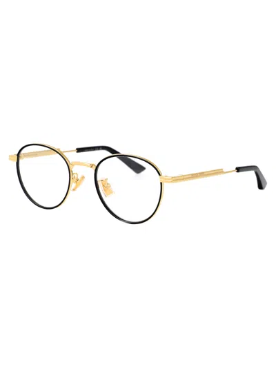 Bottega Veneta Gold Metal Optical Glasses