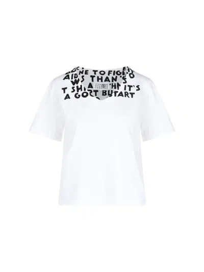 Mm6 Maison Margiela V-neck T-shirt