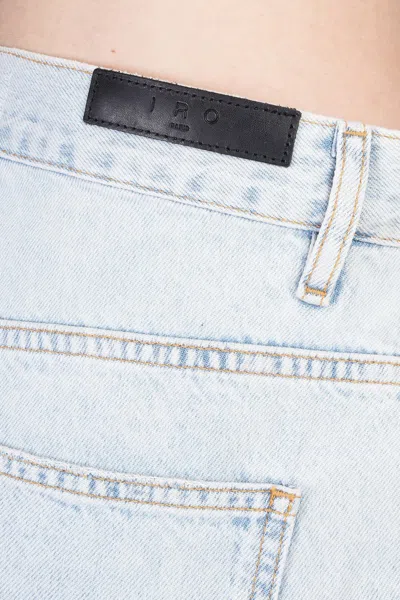 Iro Sascha Shorts In Blue Cotton
