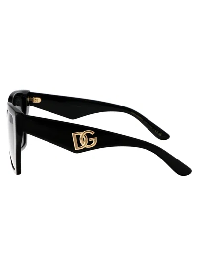 Dolce & Gabbana Black Acetate Sunglasses