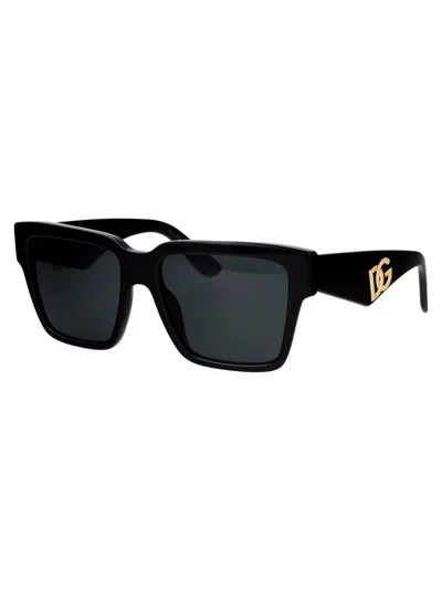 Dolce & Gabbana Black Acetate Sunglasses