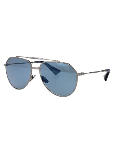 Dolce & Gabbana Gunmetal Metal Sunglasses