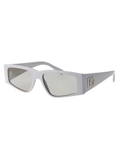 Dolce & Gabbana Light Grey Acetate Sunglasses