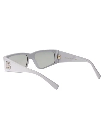 Dolce & Gabbana Light Grey Acetate Sunglasses