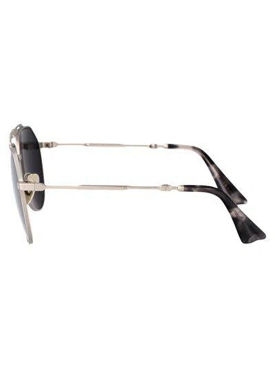 Dolce & Gabbana Matte Silver Metal Sunglasses