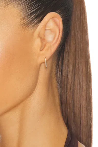 Loren Stewart Mini Diamond Safety Pin Single Earring