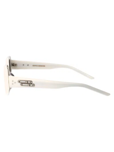 Gentle Monster W2 White Acetate Sunglasses