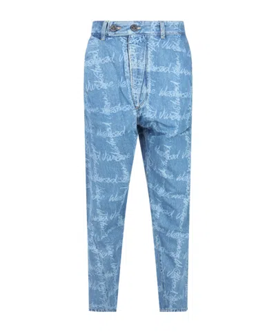 Vivienne Westwood Drunken Jeans In Blue