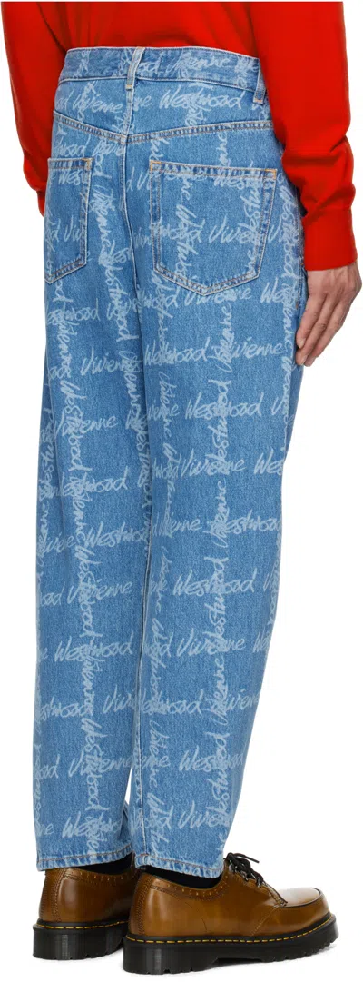 Vivienne Westwood Drunken Jeans In Blue