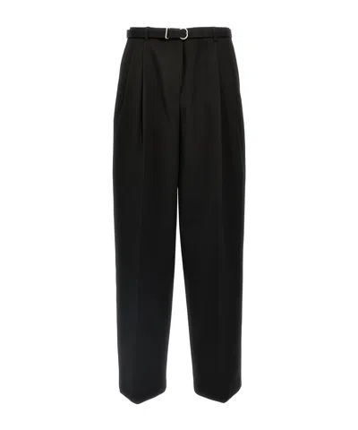Jil Sander Wool Trousers With Back Pockets And Belt Loops