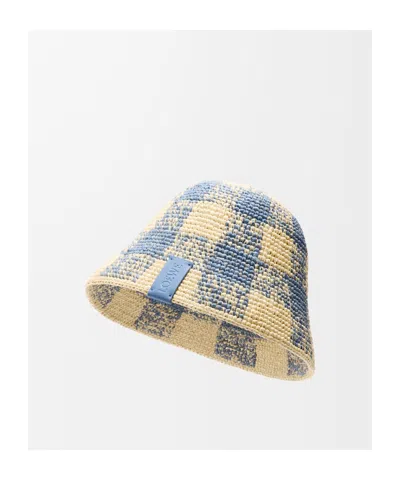 Loewe Check Pattern Bucket Hat