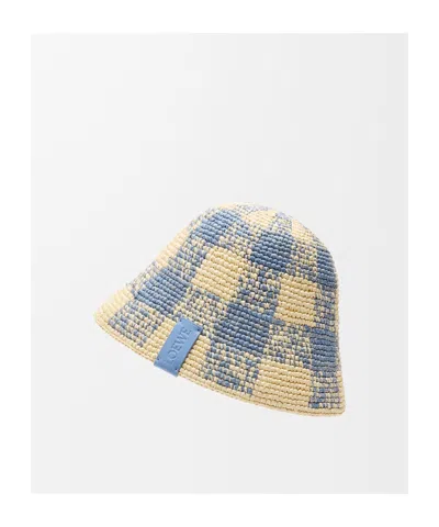 Loewe Check Pattern Bucket Hat