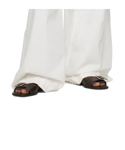 Aeyde 10mm Thekla Leather Sandals In Black