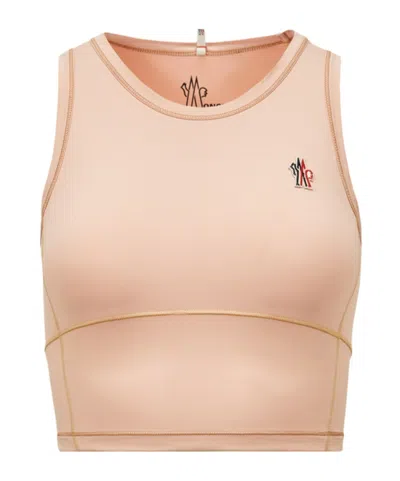 Moncler Sleeveless Crew Neck Contrast Stitching