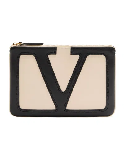 Valentino Viva Superstar Leather Envelope Clutch Bag