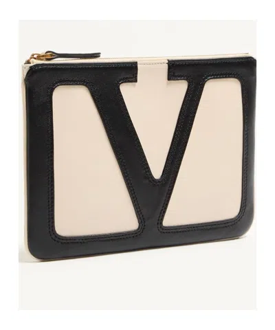 Valentino Viva Superstar Leather Envelope Clutch Bag