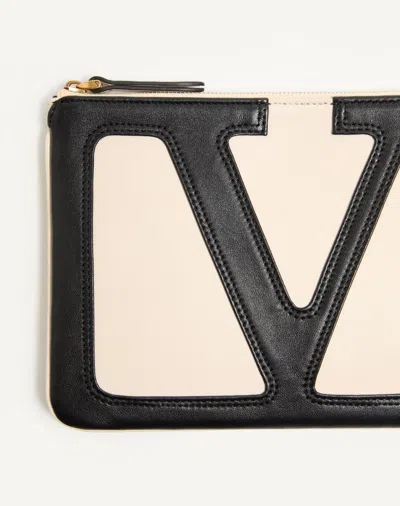 Valentino Viva Superstar Leather Envelope Clutch Bag