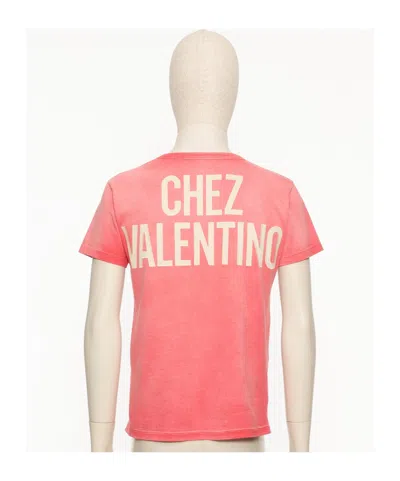 Valentino Short-sleeved T-shirt In Pink
