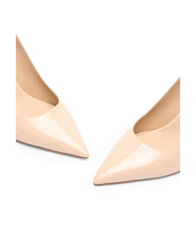 Stuart Weitzman 75mm Stuart Power Pointed-toe Pumps In Neutral