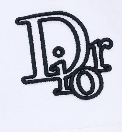 Dior Cap With Centered  Oblique In White