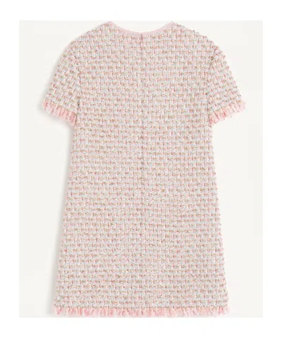 Valentino Knee Length Dress Fringe Detailing In Pink