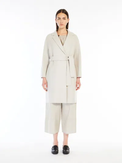 Max Mara S Chalk Wool Arona Coat