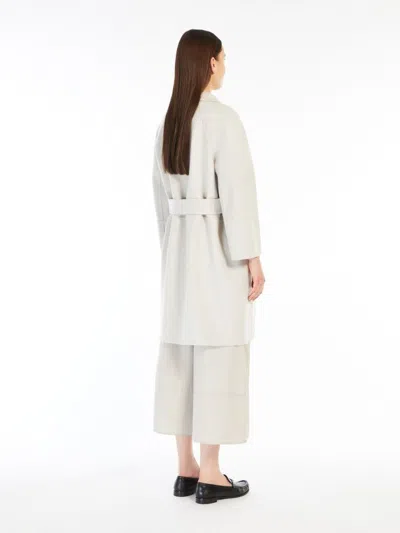Max Mara S Chalk Wool Arona Coat