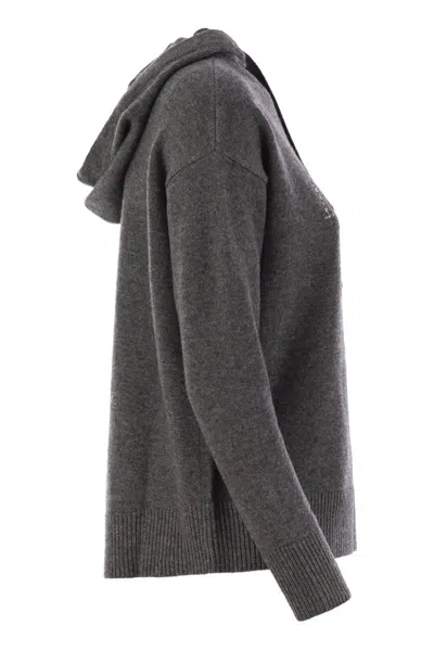 Max Mara S Charcoal Wool Blend Gorizia Sweatshirt