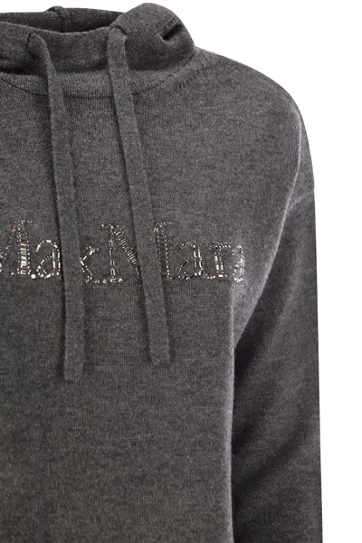 Max Mara S Charcoal Wool Blend Gorizia Sweatshirt
