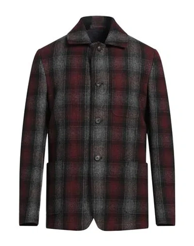 The Gigi Man Jacket Burgundy Size 38 Wool