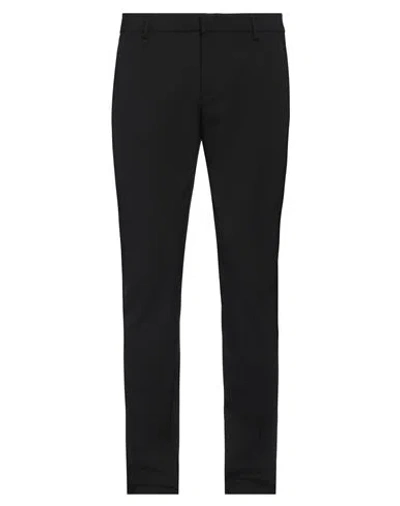 Dondup Man Pants Black Size 35 Polyester, Virgin Wool, Elastane