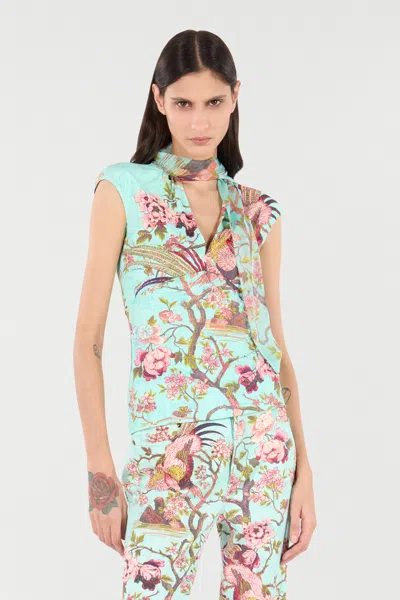 Roberto Cavalli Floral-print Top