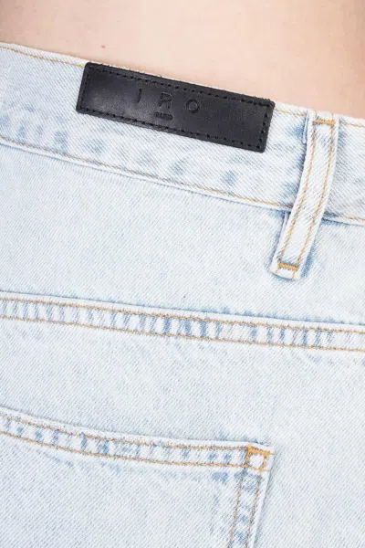 Iro Sascha Shorts In Blue Cotton