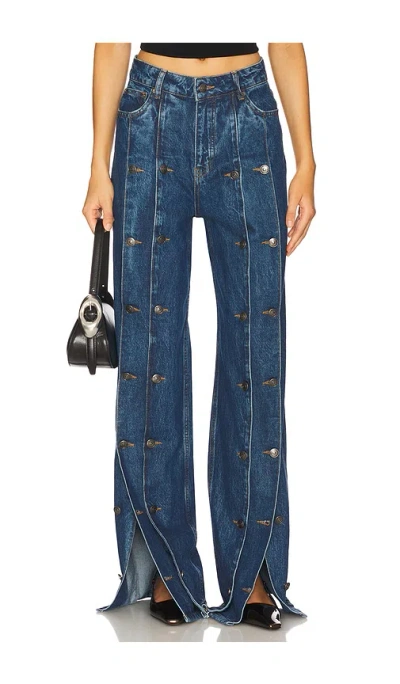 Rotate Birger Christensen Dixie Button Jean