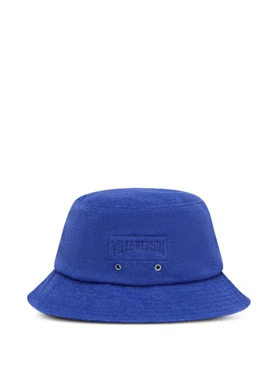 Vilebrequin Logo-embroidered Bucket Hat In Blue