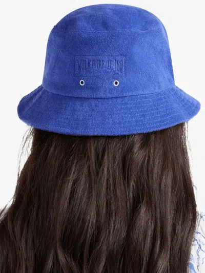 Vilebrequin Logo-embroidered Bucket Hat In Blue