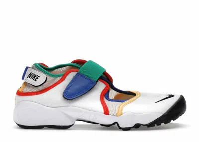 Pre-owned Nike Air Rift Breathe (women's) Sneakers In White/citron Pulse/team Royal