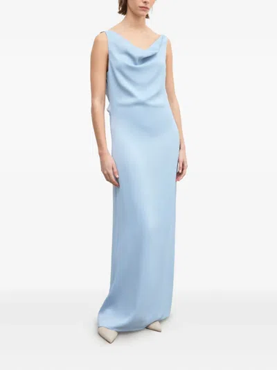 House Of Dagmar Waterfall Maxi Dress In Dove Blue