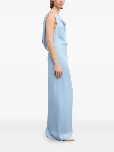 House Of Dagmar Waterfall Maxi Dress In Dove Blue