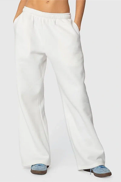 Edikted Sweatpants In White