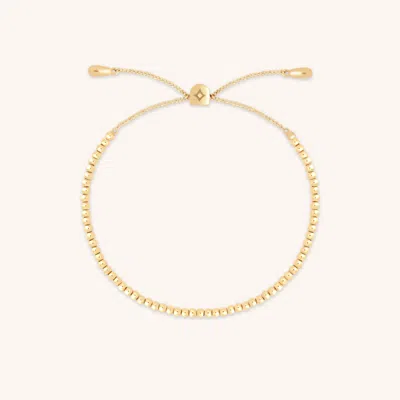 Astrid &amp; Miyu Beaded Bracelet In Solid Gold