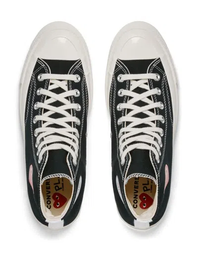 Comme Des Garçons Play Canvas Converse Sneakers Collaboration