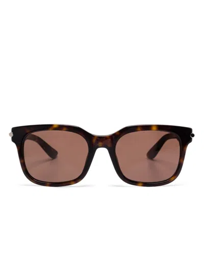 Alexander Mcqueen City T-bar Rectangular Sunglasses