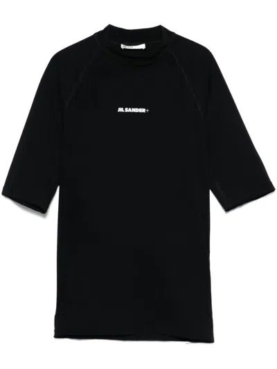 Jil Sander Fitted Mock Neck T-shirt