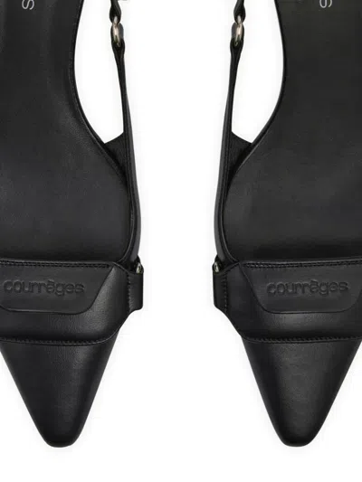 Courrèges Racer Pointed-toe Slingback Pumps