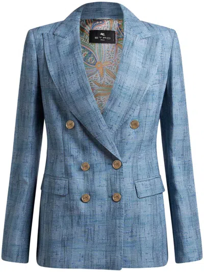 Etro Jacket In Blue