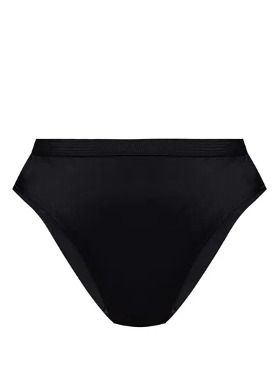 Versace Black High-waisted Bikini Bottom